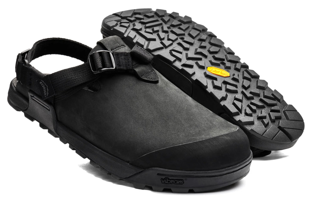 Bedrock Mountain Clog - Nubuck Leather - obsidian dark gray