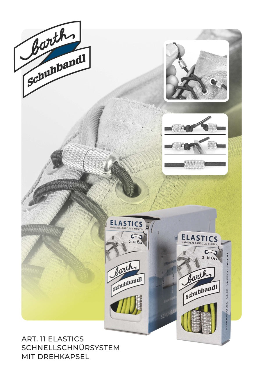 Barth ELASTICS Schnürsystem - schwarz (038)